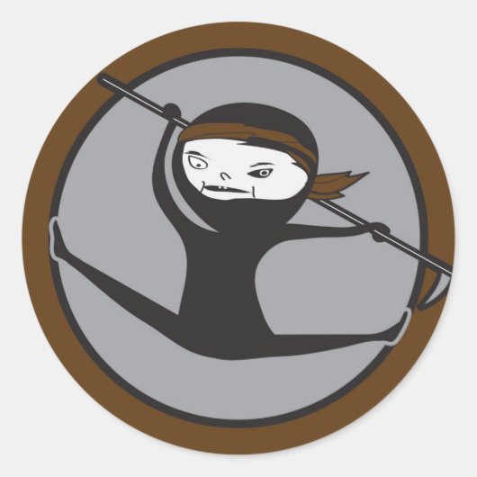 Stickers ceinture Brown Ninja (Devant)