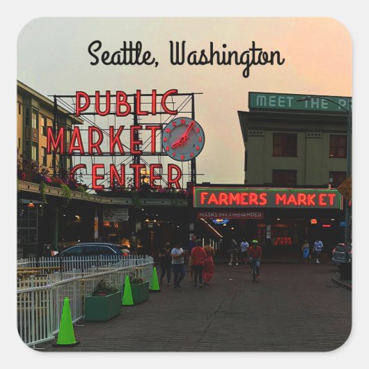 Stickers Centre du marché public de Seattle #1 (Devant)