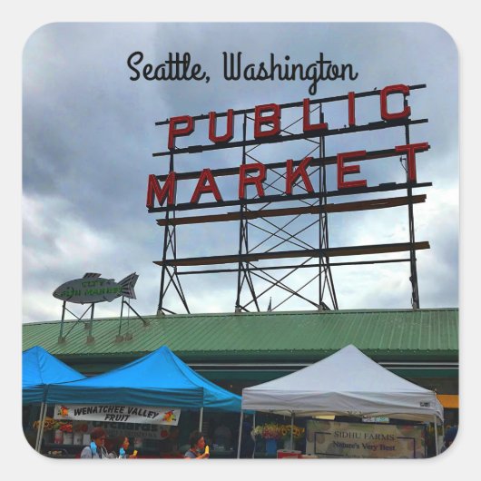 Stickers Centre du marché public de Seattle #2 (Devant)