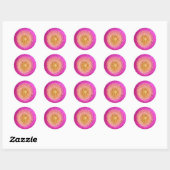Stickers Centre Fleur Rose (Feuille)