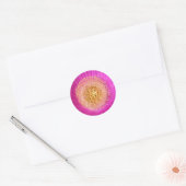 Stickers Centre Fleur Rose (Enveloppe)