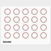 Stickers Cercle de fraises (Feuille)