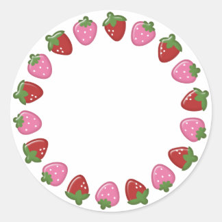 Stickers Cercle de fraises