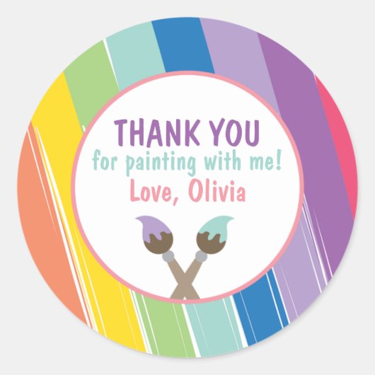 Stickers Cercle de la partie de peinture (Devant)