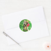 Stickers Cercle Kitten Joyeux Anniversaire (Enveloppe)