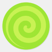 Stickers Cercle Lime Green Lollipop (Devant)