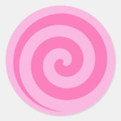 Stickers Cercle Lollipop rose (Devant)