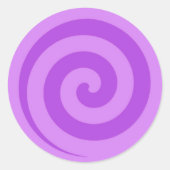 Stickers Cercle Lollipop violet (Devant)