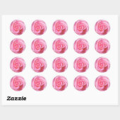 Stickers Cercle Rose (Feuille)