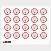 Stickers Cerise Merci Beaucoup Cerises (Feuille)