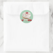 stickers cerise vanille cupcake (Sac)