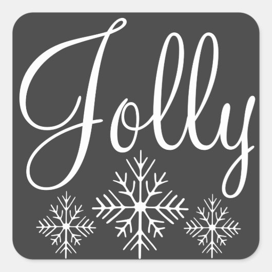 Stickers Chalkboard Jolly Snowflakes (Devant)