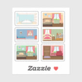 Stickers chambre (Feuille)