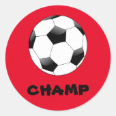 Stickers Champ de Football Rouge (Devant)