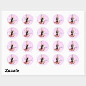 Stickers Champagne & Satin Rose (Feuille)