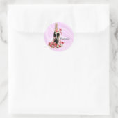 Stickers Champagne & Satin Rose (Sac)