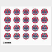 Stickers Champs pour chiens de moins (Feuille)