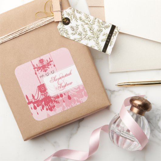 Stickers Chandelier Honeysuckie rose Damask (Cadeaux)