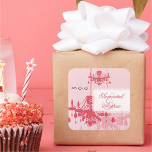 Stickers Chandelier Honeysuckie rose Damask