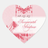 Stickers Chandelier Honeysuckie rose Damask (Devant)