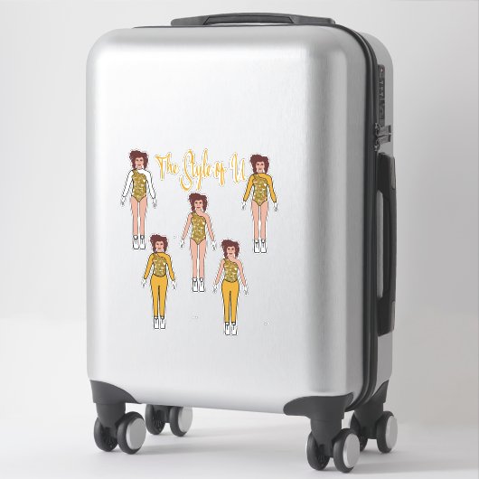 Stickers Changement Rapide Majorette / Danseur ( B (Sur valise)
