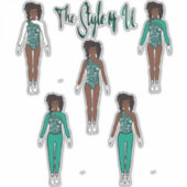 Stickers Changement rapide Majorette / Danseur (Me (Devant)