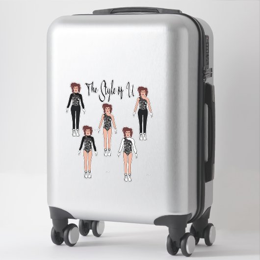 Stickers Changement Rapide Majorette / Danseur ( O (Sur valise)