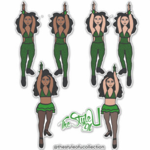Stickers Changement rapide Majorette / Danseur Ver