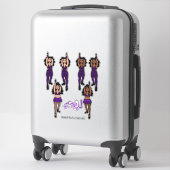 Stickers Changement rapide Majorette / Danseur Vio (Sur valise)