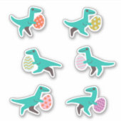 Stickers chasse aux oeufs de Pâques Dinosaure (Devant)
