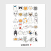 Stickers Chat (Feuille)