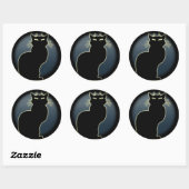 Stickers Chat amusant Halloween Stickers Chat Amou (Feuille)