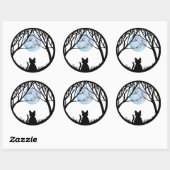 Stickers Chat amusant Halloween Stickers Chat Amou (Feuille)