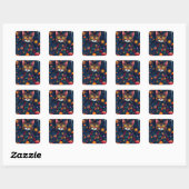 Stickers Chat coloré Imaginaire (Feuille)