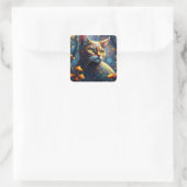 Stickers Chat coloré Imaginaire (Sac)