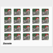 Stickers Chat de Noël (Feuille)