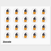 Stickers Chat Halloween (Feuille)