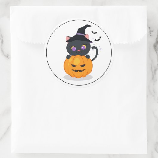 Stickers Chat Halloween (Sac)