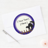 Stickers Chat Halloween personnalisés (Enveloppe)
