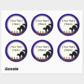 Stickers Chat Halloween personnalisés (Feuille)