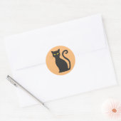 Stickers Chat Noir Classique (Enveloppe)