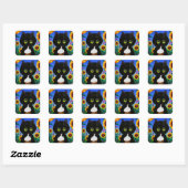 Stickers Chat Noir Créationarts (Feuille)