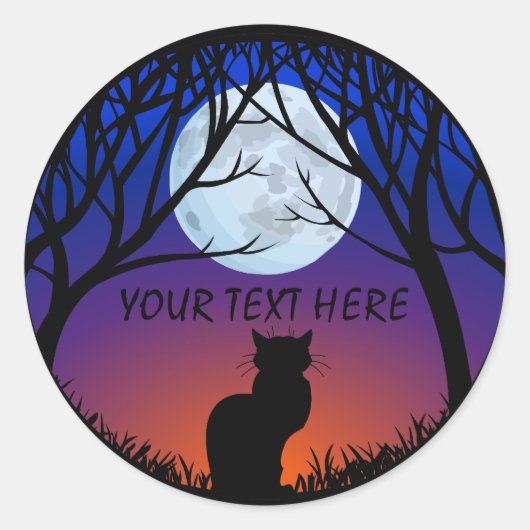 Stickers Chat Personnalisé Stickers Chat Noir (Devant)