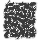 Stickers Chat Stickers Personnalisé Black Cat Deck (Devant)