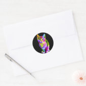 stickers chaton arc-en-ciel (Enveloppe)