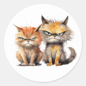 Stickers Chats Grumpy (Devant)