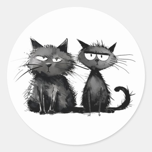 Stickers Chats Grumpy (Devant)
