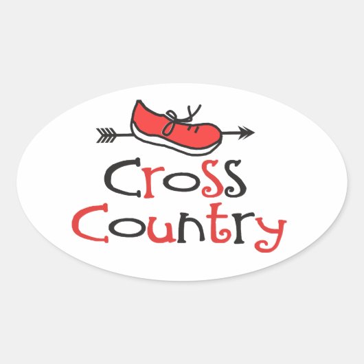 Stickers Chaussure cross-country (Devant)