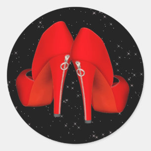 Stickers Chaussure Rouge Haut Talon