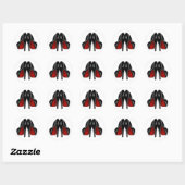 Stickers Chaussure Rouge Haut Talon (Feuille)